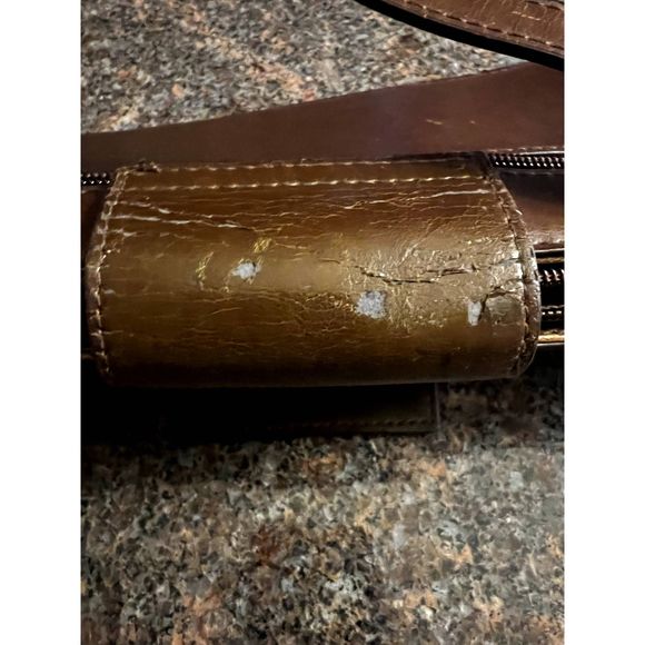 Vintage Unique Brown Handbag - Picture 5 of 6